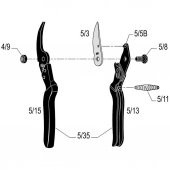 Felco 5 Budama Makası 22.5mm By-Pass thumbnail 4