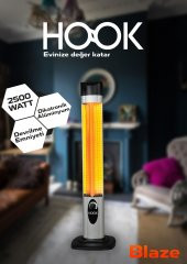 HOOK HK - 402 DİKEY ELEKTRİKLİ ISITICI SOBA, DİK ISITICI 2500 WATT KULE TİPİ DİKEY ELEKTRİKLİ ISITICI, DEVRİLME EMNİYETLİ SOBA thumbnail 1