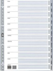 KRAF SEPERATOR PLASTIK A4 AYLAR (1003) thumbnail 2