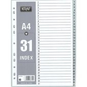 KRAF SEPERATOR PLASTIK A4 1-31 RAKAM (1031) thumbnail 2