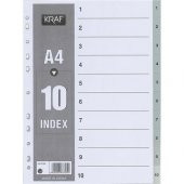 KRAF SEPERATOR PLASTIK  A4 1-10 RAKAM(1010) thumbnail 1