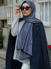 Denim Şal - Lacivert thumbnail 1