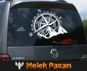 Pusula, Dağ Araba Sticker. Oto Çıkartma thumbnail 2