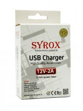 Syrox J34 USB Şarj Adaptörü (Başlık) 12W thumbnail 2