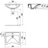 Creavit Bedensel Engelli Lavabo 60x50 cm thumbnail 2