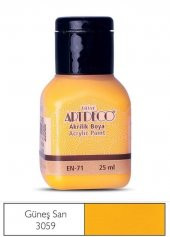 ARTDECO AKRILIK BOYA 25ML GUNES SARI(3059) thumbnail 2