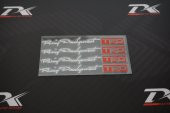 Toyota TRD Racing Development Kapı Kolu Ayna Torpido Sticker thumbnail 3