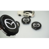 Mazda Jant Göbeği Siyah Kapak Seti 60mm thumbnail 1