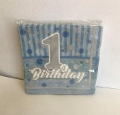 PEÇETE 1 BİRTHDAY MAVİ 16Lİ thumbnail 1