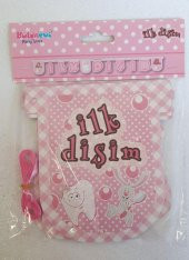 İLK DİŞİM HARF BANNER PEMBE thumbnail 1
