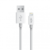 LinkTech K559 Lightning Şarj ve Data Kablosu 2.4A 1mt Beyaz thumbnail 1
