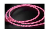 Doppler I-Cable Micro USB Işıklı, Pembe, Şarj Kablosu thumbnail 3