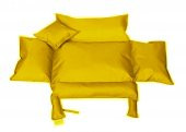 PUFUMO KEDİ KÖPEK YATAĞI MİNDERİ SARI thumbnail 2