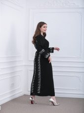 Arkası Detay Abaya SİYAH - 42 thumbnail 1
