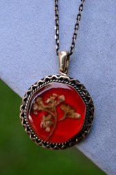 STONEAGE JEWELLERY Kuru Çiçek Bayan Kolye thumbnail 2
