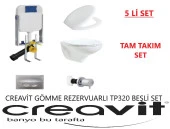 Creavit GR5001 - Tp320 Gömme Rezervuar Seti 5 PARÇA  ORJİNAL SET thumbnail 8