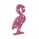 30cm Led Işıklı Plastik Flamingo Gece Lambası thumbnail 3