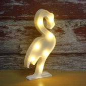 30cm Led Işıklı Plastik Flamingo Gece Lambası thumbnail 6