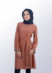 Tesettür Kahverengi Tunik thumbnail 1