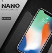 Apple iPhone X Nano Cam Ekran Koruyucu thumbnail 6