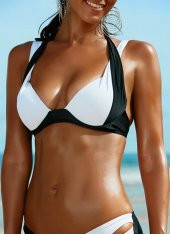 Angelsin Siyah Beyaz Bikini Üst thumbnail 1