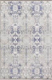 Gri Mavi Modern İnce Salon Halısı - 99145V thumbnail 1