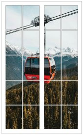 Pencere, Teleferik Duvar Sticker thumbnail 1