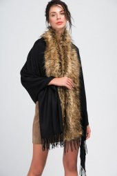 Felice Butik 11387 Siyah-Camel Panço thumbnail 1