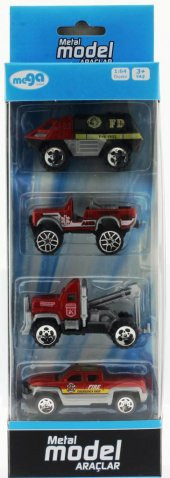 4Lü Die Cast İtfaiye Seti thumbnail 5