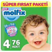 Molfix Bebek Bezi 4 Beden Maxi 76x3:228 Adet thumbnail 2