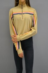 Çizgili Bej Sweatshirt thumbnail 1