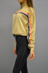 Çizgili Bej Sweatshirt thumbnail 2