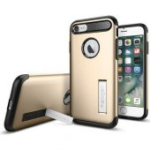 Spigen Apple iPhone 8 - iPhone 7 Kılıf Slim Armor Champagne Gold thumbnail 1