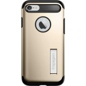 Spigen Apple iPhone 8 - iPhone 7 Kılıf Slim Armor Champagne Gold thumbnail 4