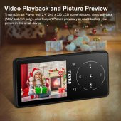 Ruizu D16 Dokunmatik Bluetooth MP3 Çalar 8GB thumbnail 7