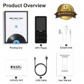 Ruizu D16 Dokunmatik Bluetooth MP3 Çalar 8GB thumbnail 8