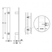 Hafele Cosimo Çekme Kol Antik Bronz 600mm - 901.02.831 thumbnail 2
