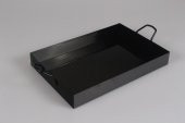 Galvaniz Tepsi Kulplu Siyah Renk 21.5 Cm thumbnail 2