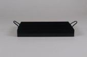 Galvaniz Tepsi Kulplu Siyah Renk 21.5 Cm thumbnail 3