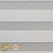 Ekru Rengi Geniş Pileli Polyester Zebra Perde thumbnail 4