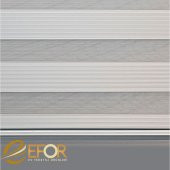 Ekru Rengi Geniş Pileli Polyester Zebra Perde thumbnail 6