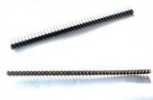 40 Pin Tek Sıra Erkek Header 2.54 mm - Siyah thumbnail 2
