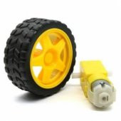 Sarı Tekerlek + Redüktörlü Dc Motor thumbnail 2
