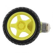 Sarı Tekerlek + Redüktörlü Dc Motor thumbnail 3