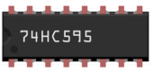 74HC595 - 8-Bit - Shift Register Entegresi thumbnail 2