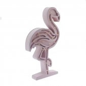 Ahşap Led Işıklı Pilli Flamingo Dekor thumbnail 1