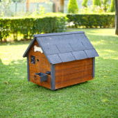 Mandu Isı Yalıtımlı Ahşap Köpek Kulübesi (Medıum) thumbnail 4
