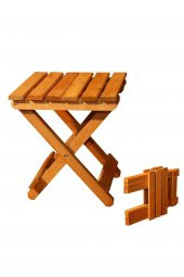 Ahşap Katlanır Tabure 1 Adet 30 cm x 36 xm thumbnail 1
