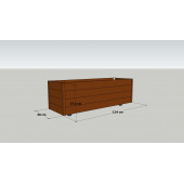 MANDU 114x38 Dekoratif Ahşap Saksı thumbnail 4