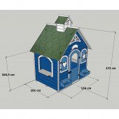 MANDU Ahşap Oyun Evi (Playhouse) Bodrum thumbnail 5